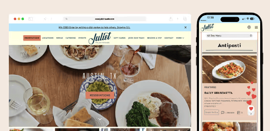 Restaurant branding