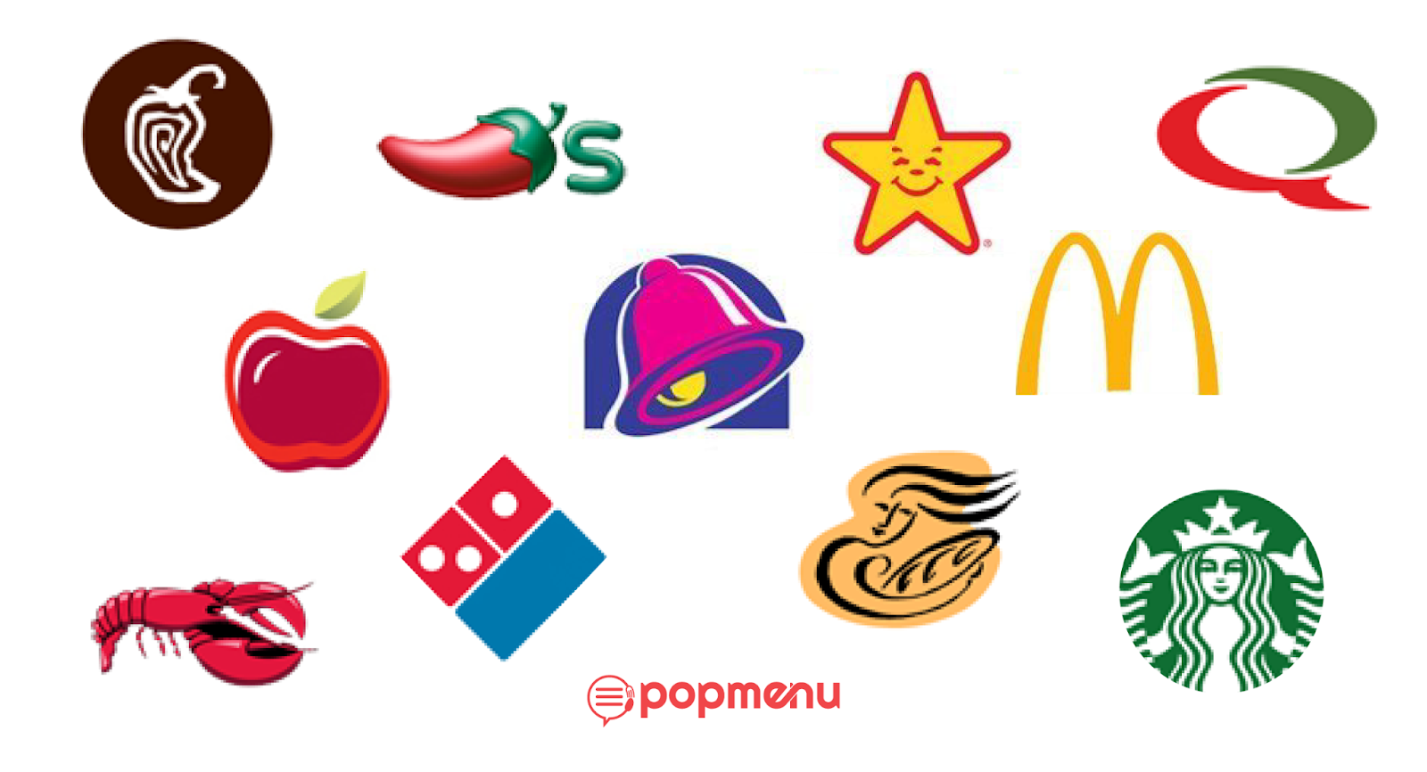 Grid of recognizable restaurant chain logos
