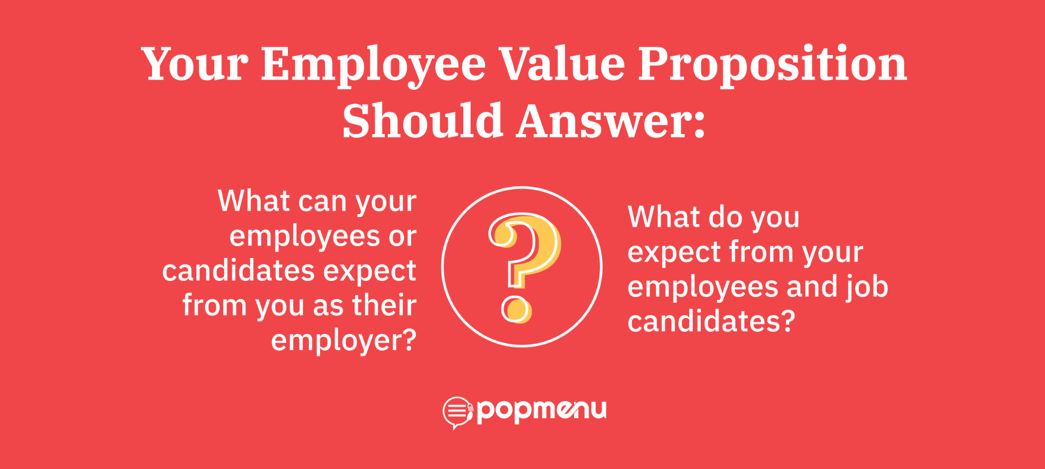 Graphic asking what employees and employers should expect from each other