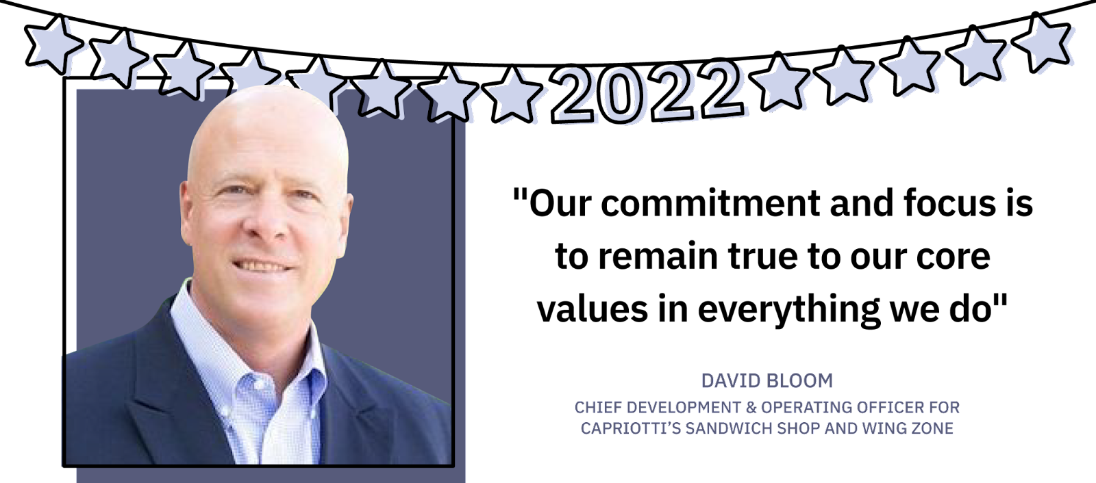 David Bloom, chief development officer for Capriotti’s Sandwich Shop