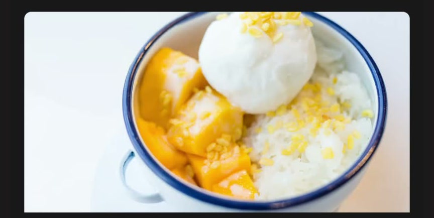 Mango Sticky Rice dessert