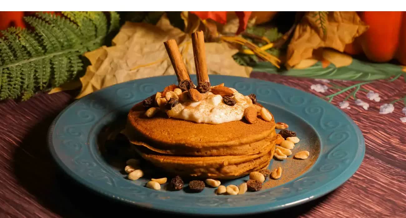 Lift Bistro's pumpkin pancakes