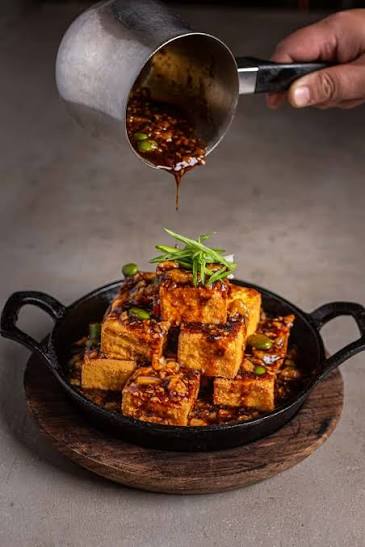 A braised tofu dish from Phat Eatery's Thanksgiving feast