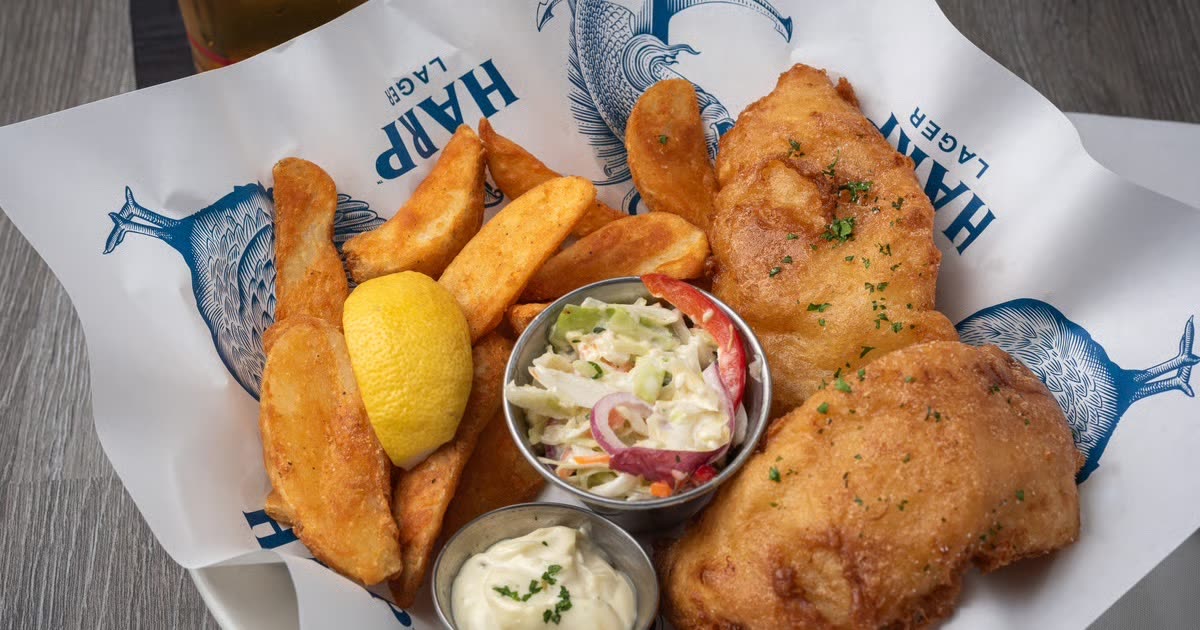 Fish and chips from Fado Irish Pub's buy-one-get-one offer